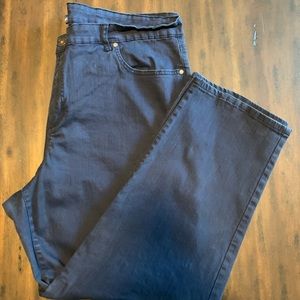 Bandolino Mandie Navy Straight Leg Jeans 24W NWOT